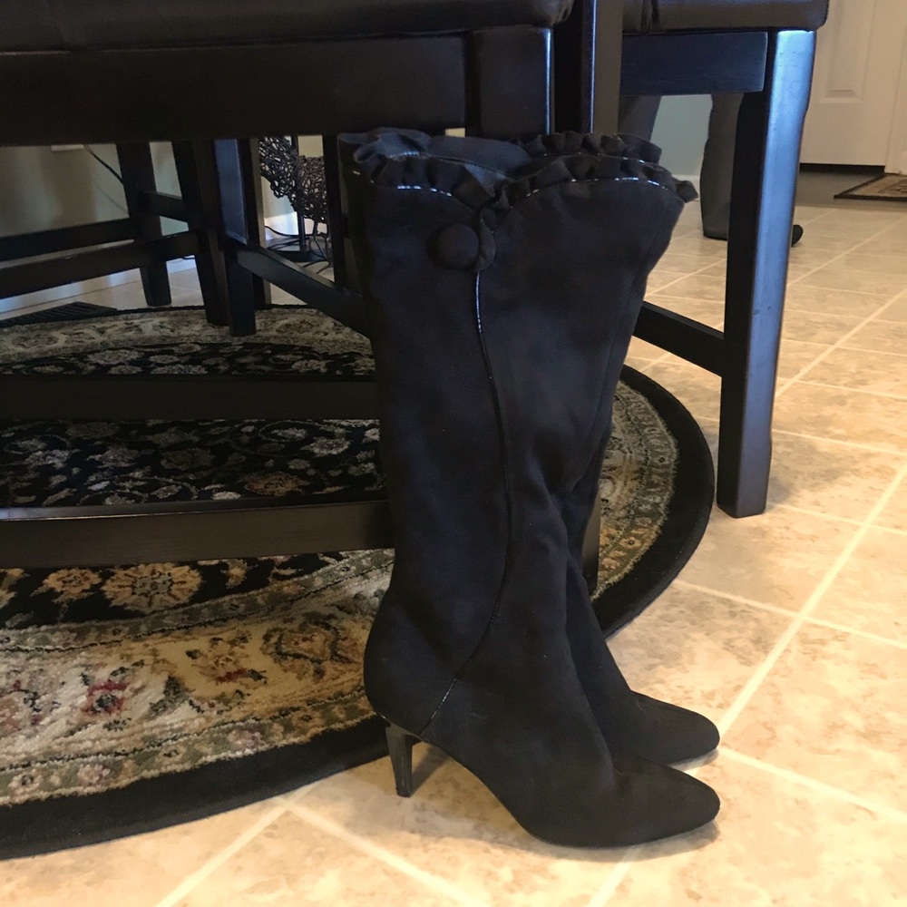 Tall black boots